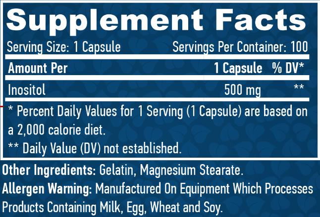 Inositol 500 мг - 100 капс